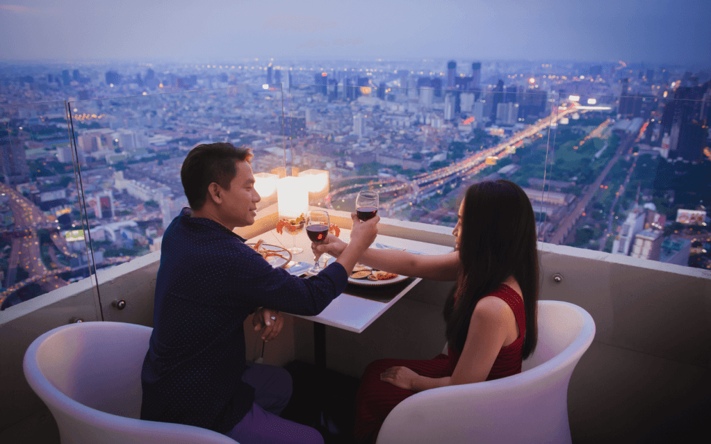 Romantic Rooftop Dining