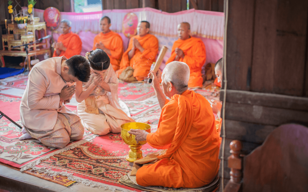 The Monk Blessing Ceremony