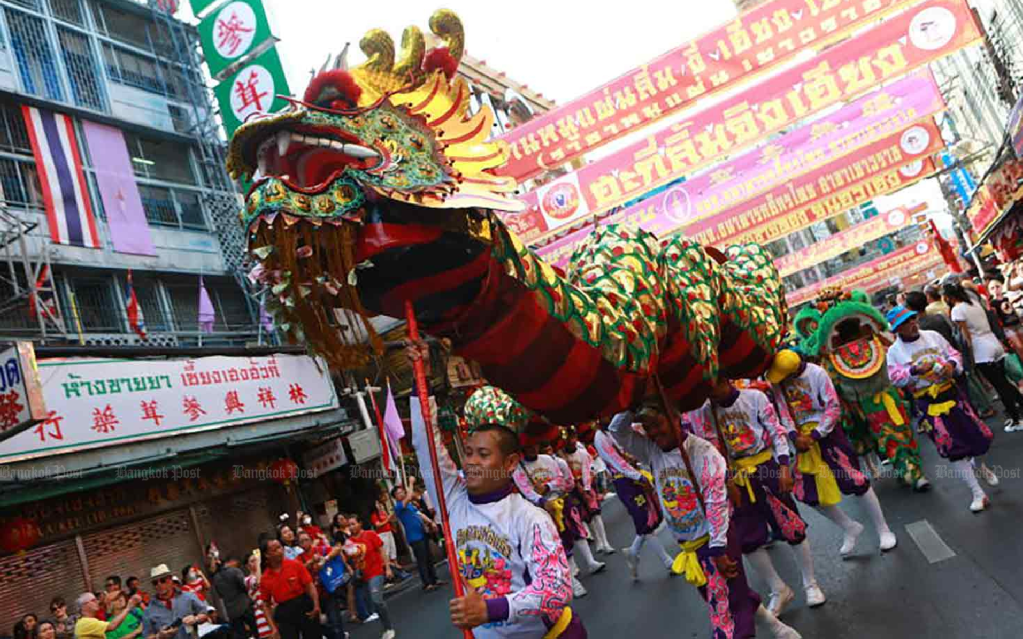 Chinese New Year celebration in Yaowarat Road.